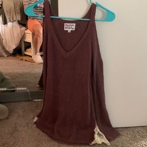 Open shoulder sweater